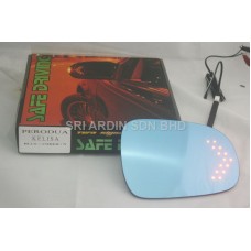 Perodua Kelisa Blue Side Mirror w LED Signal